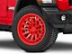 Black Rhino Raid Gloss Red Wheel; 20x9.5 (18-24 Jeep Wrangler JL)