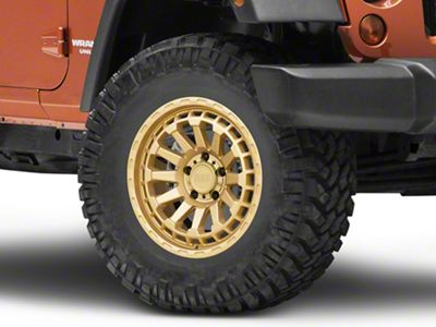 Black Rhino Raid Gold Wheel; 17x8.5 (07-18 Jeep Wrangler JK)