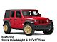 Black Rhino Raid Gold Wheel; 20x9.5 (18-24 Jeep Wrangler JL)