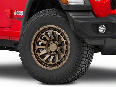 Black Rhino Raid Matte Bronze Wheel; 17x8.5 (18-23 Jeep Wrangler JL)