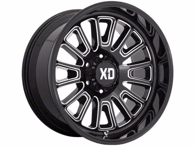 XD Rover Gloss Black Milled Wheel; 20x10 (20-24 Jeep Gladiator JT)