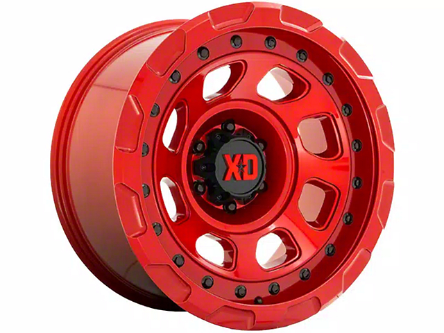 XD Storm Candy Red Wheel; 17x9 (07-18 Jeep Wrangler JK)