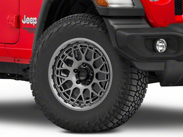 KMC Technic Anthracite Wheel; 18x9 (18-24 Jeep Wrangler JL)