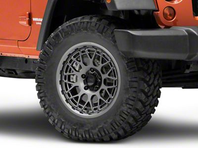 KMC Technic Anthracite Wheel; 18x9 (20-23 Jeep Gladiator JT)