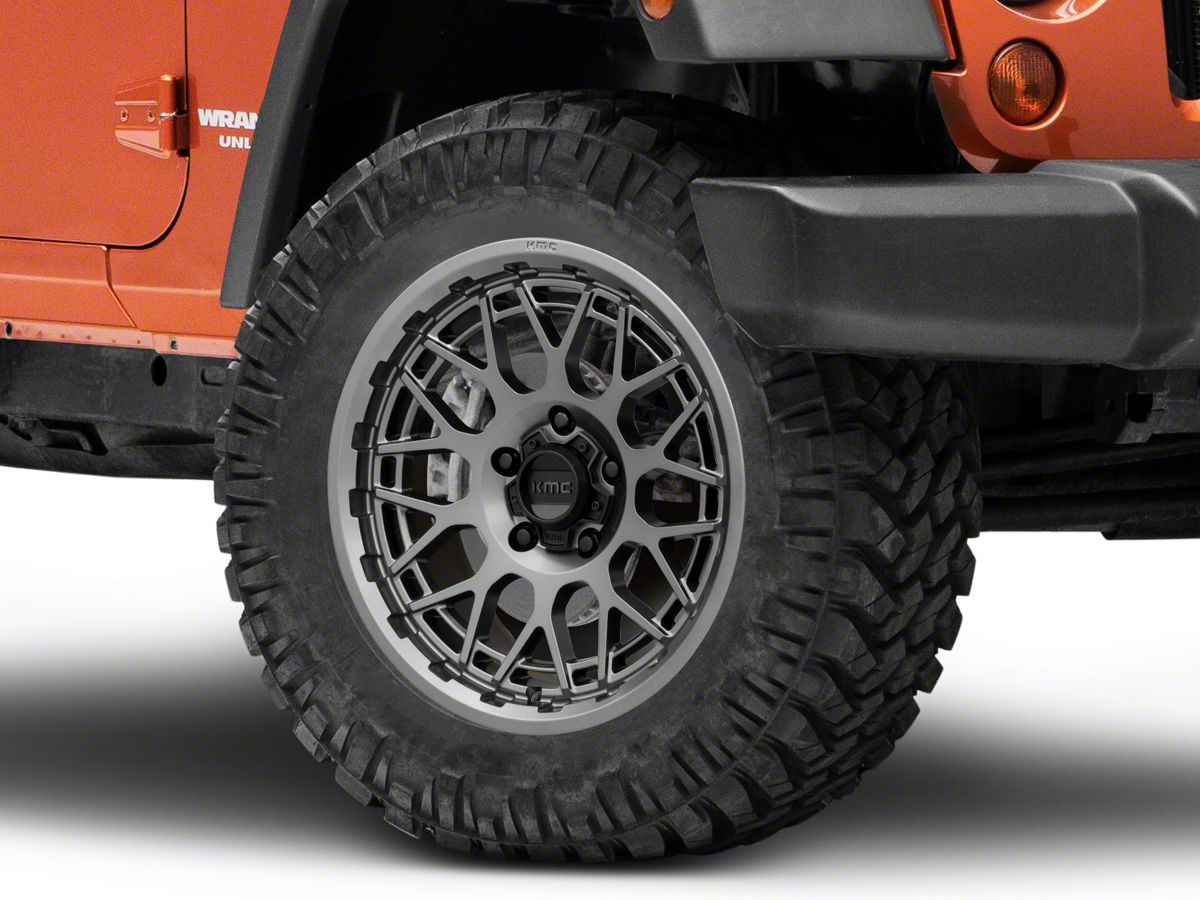 KMC Jeep Wrangler Technic Anthracite Wheel; 20x9 KM72229050418 (07-18 Jeep  Wrangler JK) - Free Shipping