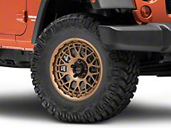 KMC Technic Matte Bronze Wheel; 17x8.5 (07-18 Jeep Wrangler JK)