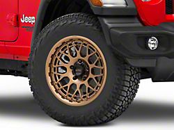KMC Technic Matte Bronze Wheel; 18x9 (18-24 Jeep Wrangler JL)
