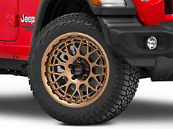 KMC Technic Matte Bronze Wheel; 20x9 (18-24 Jeep Wrangler JL)