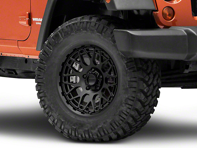 KMC Technic Satin Black Wheel; 18x9 (18-22 Jeep Wrangler JL)