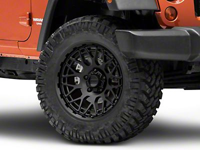 KMC Jeep Wrangler Technic Satin Black Wheel; 20x9 KM72229050718 (18-23 Jeep  Wrangler JL) - Free Shipping