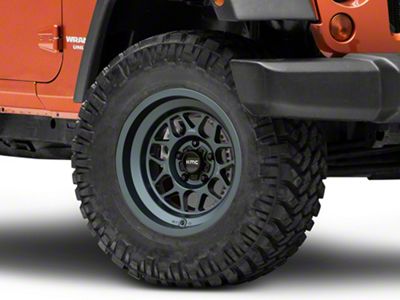 KMC Terra Metallic Blue Wheel; 17x8.5 (07-18 Jeep Wrangler JK)