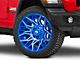Fuel Wheels Twitch Anodized Blue Milled Wheel; 22x10 (18-24 Jeep Wrangler JL)