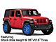 Fuel Wheels Twitch Anodized Blue Milled Wheel; 22x12 (18-24 Jeep Wrangler JL)