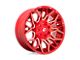 Fuel Wheels Twitch Candy Red Milled Wheel; 22x10 (07-18 Jeep Wrangler JK)