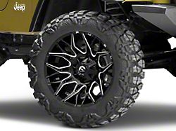 Fuel Wheels Twitch Glossy Black Milled Wheel; 20x9 (97-06 Jeep Wrangler TJ)