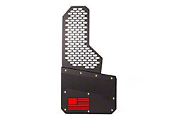 8-Inch Merica Mud Flaps with Rekmesh; Front or Rear; Red (Universal; Some Adaptation May Be Required)