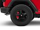 RedRock Brake Caliper Covers; Red; Front and Rear (18-24 Jeep Wrangler JL Sport w/ Aftermarket 18+ Inch Wheels)