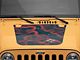 SEC10 Topographical Hood Decal; Red (07-18 Jeep Wrangler JK)