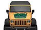 SEC10 Topographical Hood Decal; Green (07-18 Jeep Wrangler JK)