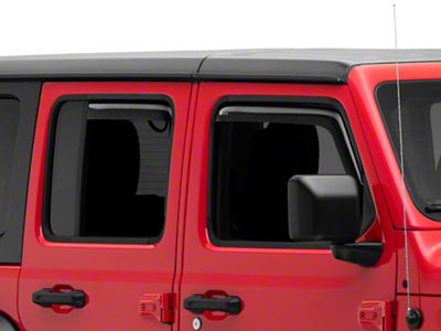 in-Channel Window Deflectors (18-24 Jeep Wrangler JL 4-Door)
