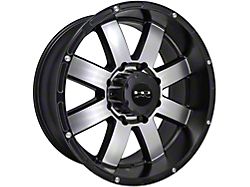 HD Off-Road Wheels 8 Point Satin Black Machined Wheel; 20x10 (07-18 Jeep Wrangler JK)