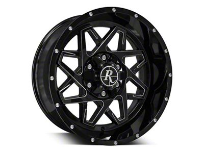 HD Off-Road Wheels Caliber Gloss Black Milled Wheel; 20x9 (07-18 Jeep Wrangler JK)