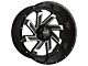HD Off-Road Wheels SAW Satin Black Machined Wheel; 22x12 (20-24 Jeep Gladiator JT)