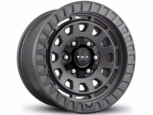 HD Off-Road Wheels Venture Satin Dark Gray Wheel; 17x9 (05-10 Jeep Grand Cherokee WK, Excluding SRT8)