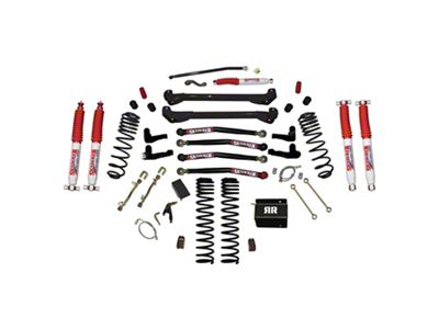 SkyJacker 6-Inch Dual Rate Long Travel Suspension Lift Kit with Lower Links and Hydro Shocks (97-06 Jeep Wrangler TJ)