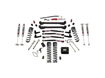 SkyJacker 6-Inch Dual Rate Long Travel Suspension Lift Kit with Lower Links and M95 Performance Shocks (97-06 Jeep Wrangler TJ)