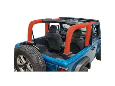 Dirty Dog 4x4 Hard Top Roll Bar Cover; Red (18-23 Jeep Wrangler JL 2-Door)