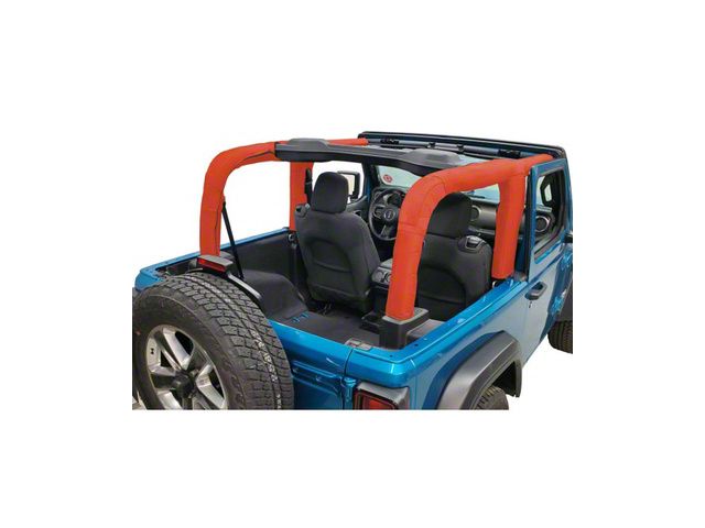 Dirty Dog 4x4 Soft Top Roll Bar Cover; Red (18-23 Jeep Wrangler JL 2-Door)