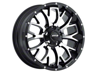 MKW Offroad M95 Satin Black Machined Wheel; 20x9 (99-04 Jeep Grand Cherokee WJ)