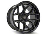 4Play 4P06 Brushed Black Wheel; 20x10; -18mm Offset (07-18 Jeep Wrangler JK)