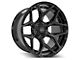 4Play 4P06 Brushed Black Wheel; 20x10 (20-24 Jeep Gladiator JT)