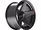 4Play 4PF5 Matte Black Center with Gloss Black Barrel Wheel; 20x9 (07-18 Jeep Wrangler JK)