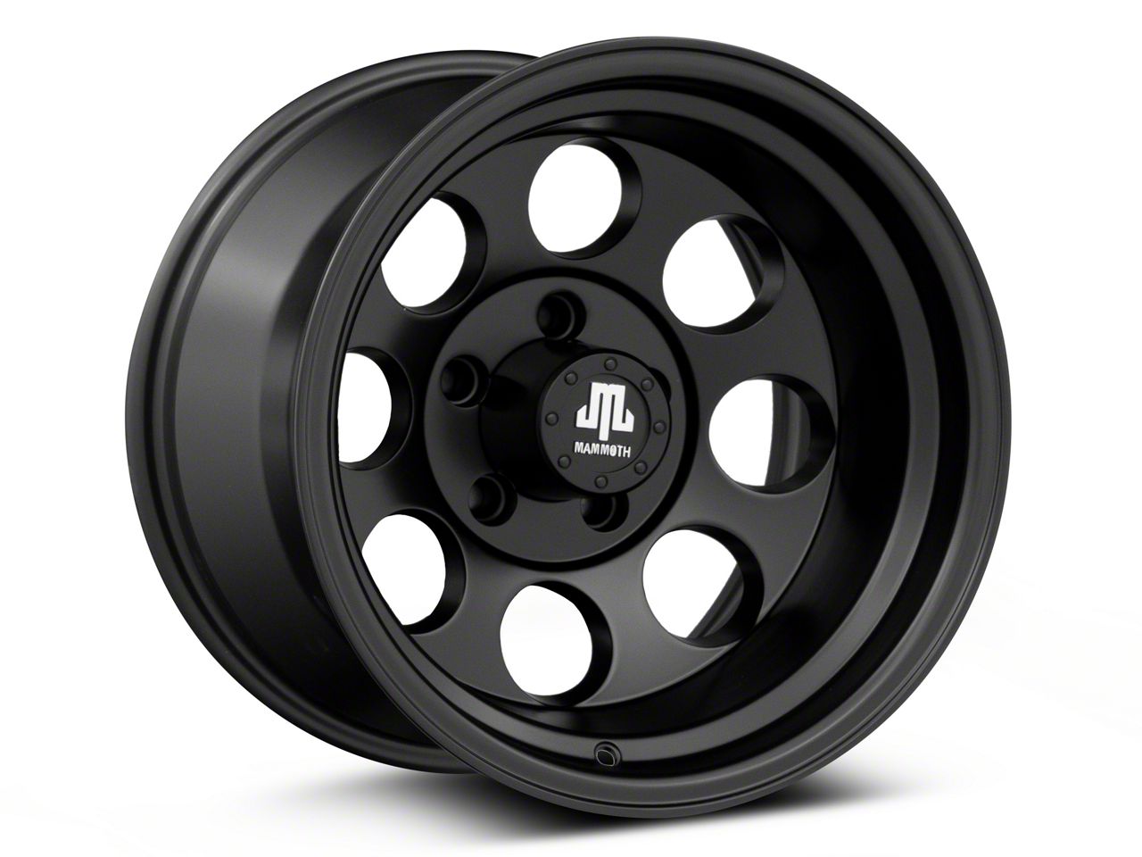 Mammoth Jeep Wrangler 8 Aluminum Matte Black Wheel; 15x10 J167852 (87 ...