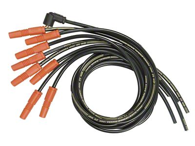 Accel 300+ Race Spark Plug Wire Set; Black (76-81 5.0L Jeep CJ7)