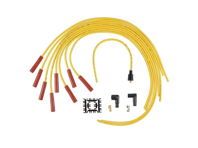 Accel Spark Plug Wire Set; 8mm; Yellow (76-81 5.0L Jeep CJ7)