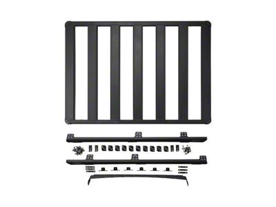 ARB BASE Rack with Mount Kit, Deflector and Trade Side Guard Rail; 61-Inch x 51-Inch (18-24 Jeep Wrangler JL)