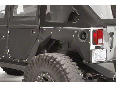 Fab Fours Base Rear Fenders; Bare Steel (07-18 Jeep Wrangler JK 4-Door)