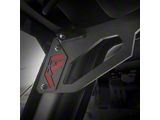 Fab Fours Front Grab Handles; Matte Black (07-18 Jeep Wrangler JK)