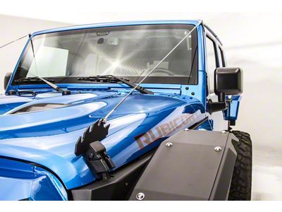 Fab Fours Limb Risers; Matte Black (07-18 Jeep Wrangler JK)