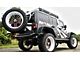 Fab Fours Off-The-Door Tire Carrier; Matte Black (07-18 Jeep Wrangler JK)