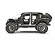 Fab Fours Slant Back Spare Tire Carrier; Matte Black (07-18 Jeep Wrangler JK)