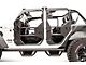 Fab Fours Full Surround Rear Tube Doors; Bare Steel (20-24 Jeep Gladiator JT)