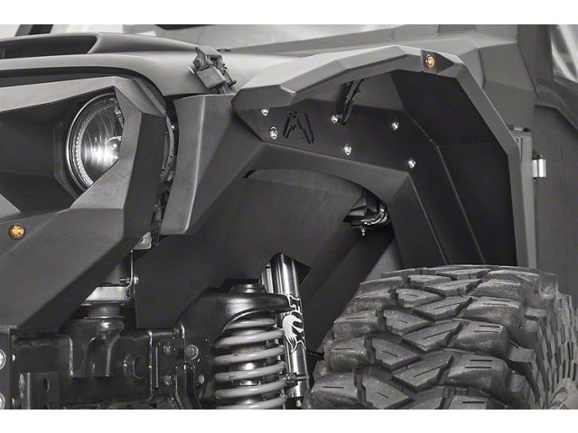 Fab Fours Grumper Front Inner Fenders; Bare Steel (20-24 Jeep Gladiator JT)