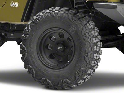 Pro Comp Wheels 69 Series Vintage Flat Black Wheel; 15x8 (97-06 Jeep Wrangler TJ)