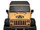 Jeep Licensed by RedRock Jeep Star Accent Decal; Gloss Black (87-18 Jeep Wrangler YJ, TJ & JK)