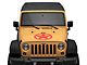 Jeep Licensed by RedRock Jeep Star Accent Decal; Red (87-18 Jeep Wrangler YJ, TJ & JK)